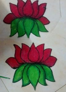 Ready To Rangoli Lotus