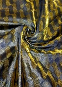 New Party Ware Brown &amp; Green Embroidered Saree