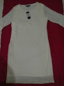 FIG White Textured Dress | New With Tag🏷 | Size L