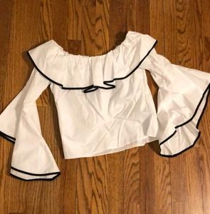 Zara Chic Off-Shoulder Top