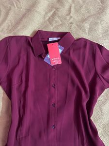 Fitted Shirt Burgundy