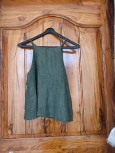 Green Colour Women Crop Top