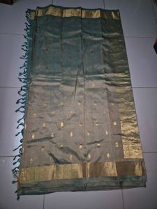 Elegant  pista green saree kanchivaram pure