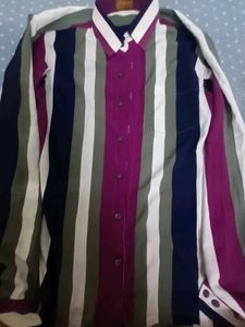 Striped Button-Down Shirt