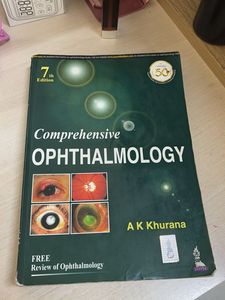 AK Khurana Ophthalmology Book, 7th Edition