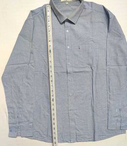 Men's Blue Long Sleeve Shirt - Chest 44