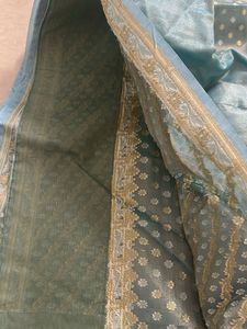 Silk Blend Saree &amp; Blouse