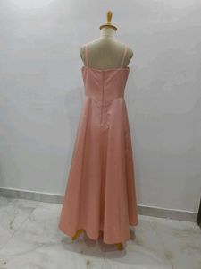 Pink A-Line Midi Dress