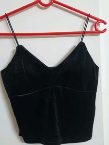 Black Velvet Cami Top