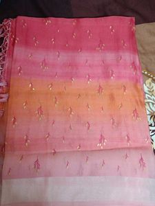 Pink & Orange Ombre Saree
