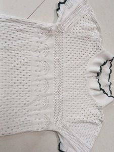 Causal White A Line Top