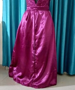 Designer Slit Cut Skirt Gown All Size