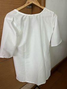 Floral Print White Top
