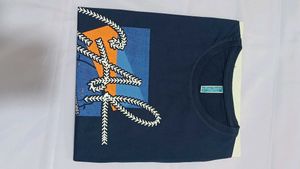 Printed Blue T-Shirt