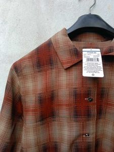 New With Tag Brown Boxy Korean Shirt