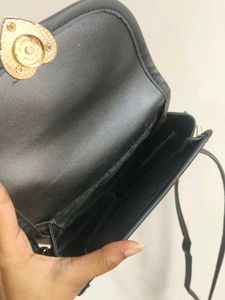 Black Heart Crossbody Bag
