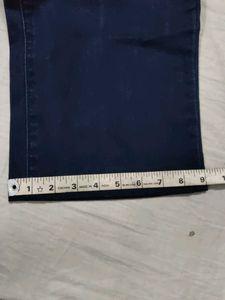 Dark Blue Cropped Jeans