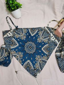 URBANIC Tie-Back Scarf Top