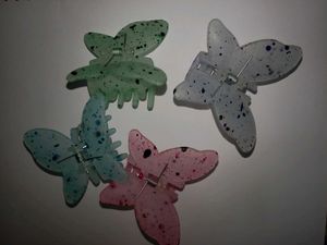 4 Butterfly Claw Clips