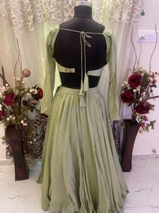 Green Lehenga Choli Set
