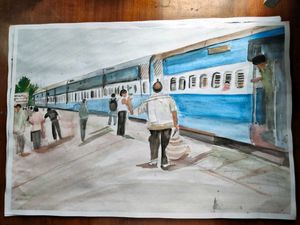 Water Colour Penting Student Pratical