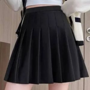 Black Pleated Mini Skirt