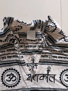 Printed Spiritual Cotton Shirt