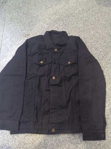 Montrez Black Denim Jacket, S Size