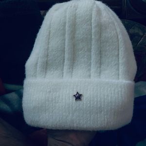 Ivory Beanie with Star Paste