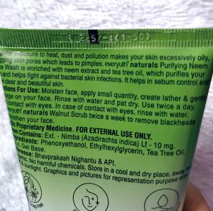 Everyuth Naturals Purifying Neem Face Wash|Antibac