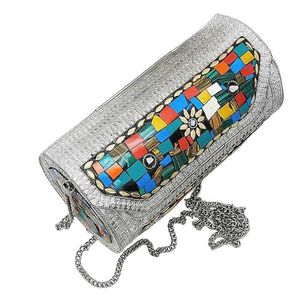 1 Brass Unique Mosaic Clutch