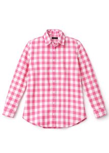 Pink Gingham Button-Down Shirt