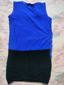 Blue Floral Lace Top