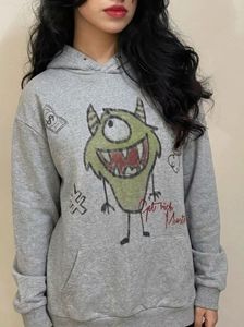 vintage Monster Graphic Hoodie