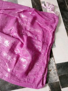 Elegant Green &amp; Purple Saree