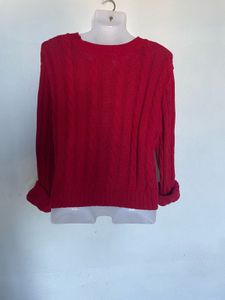 Red Knit Cardigan