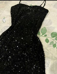 Sparkling Black Mini Dress