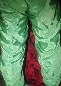 Green suite satin