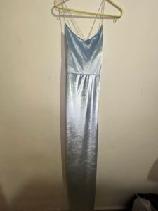 Elegant Blue Maxi Dress