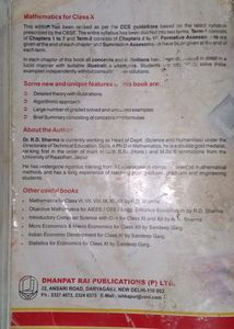 Class 10 Maths R.D Sharma Book