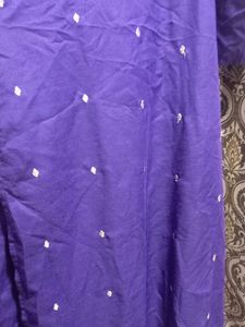 Purple Embroidered Kurti