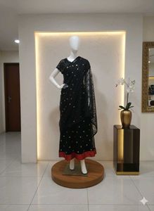Elegant Black Lace Dress size S