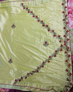 Chiffon Heavy Work Saree