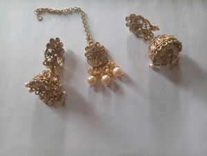 4 Pc Kundan Jewellery Set