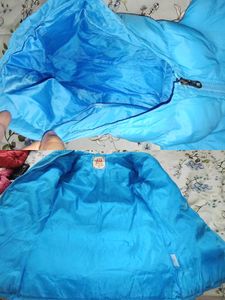 Puffed Long Jacket With Hood