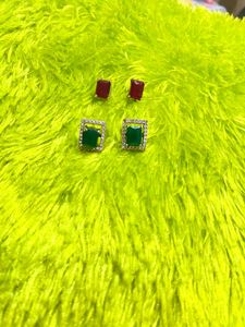 Stud Earrings - Set of 4