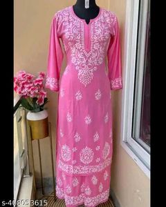 Pure Rayon Kurta Plazo Set 😍