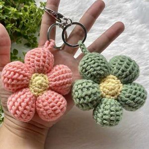 Crochet Flower Keychain