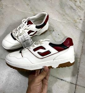 SOLEPLAY WHITE RED GUM SOLE SNEAKERS 41