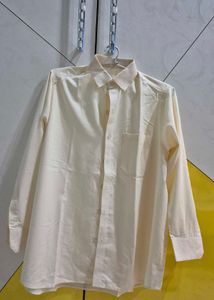 Cream/Off White Men Shirt